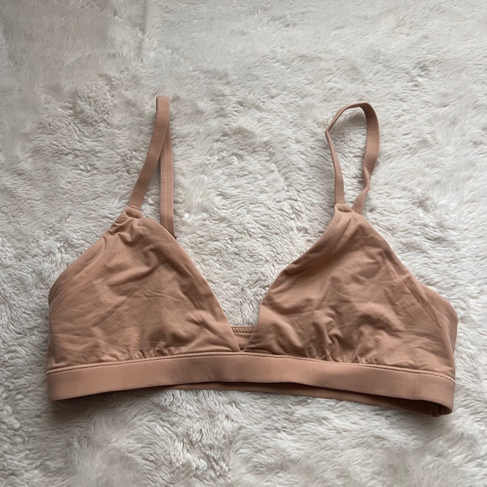 SKIMS Fits Everybody Triangle Bralette Nude BR-TRI-9200 Women's Small NWOT